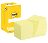 PK12 BLOC POST-IT 100H 76X76 AMARILLO 654